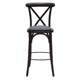 HX876 Bristol Bar Chair in Dark Walnut with Shetland Smoke Seat