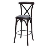 HX876 Bristol Bar Chair in Dark Walnut with Shetland Smoke Seat