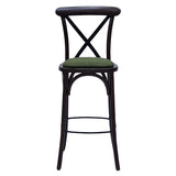 HX877 Bristol Bar Chair in Dark Walnut with Shetland Forest Seat
