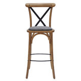 HX883 Bristol Bar Chair in Weathered Oak with Shetland Smoke Seat