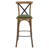 HX884 Bristol Bar Chair in Weathered Oak with Shetland Forest Seat
