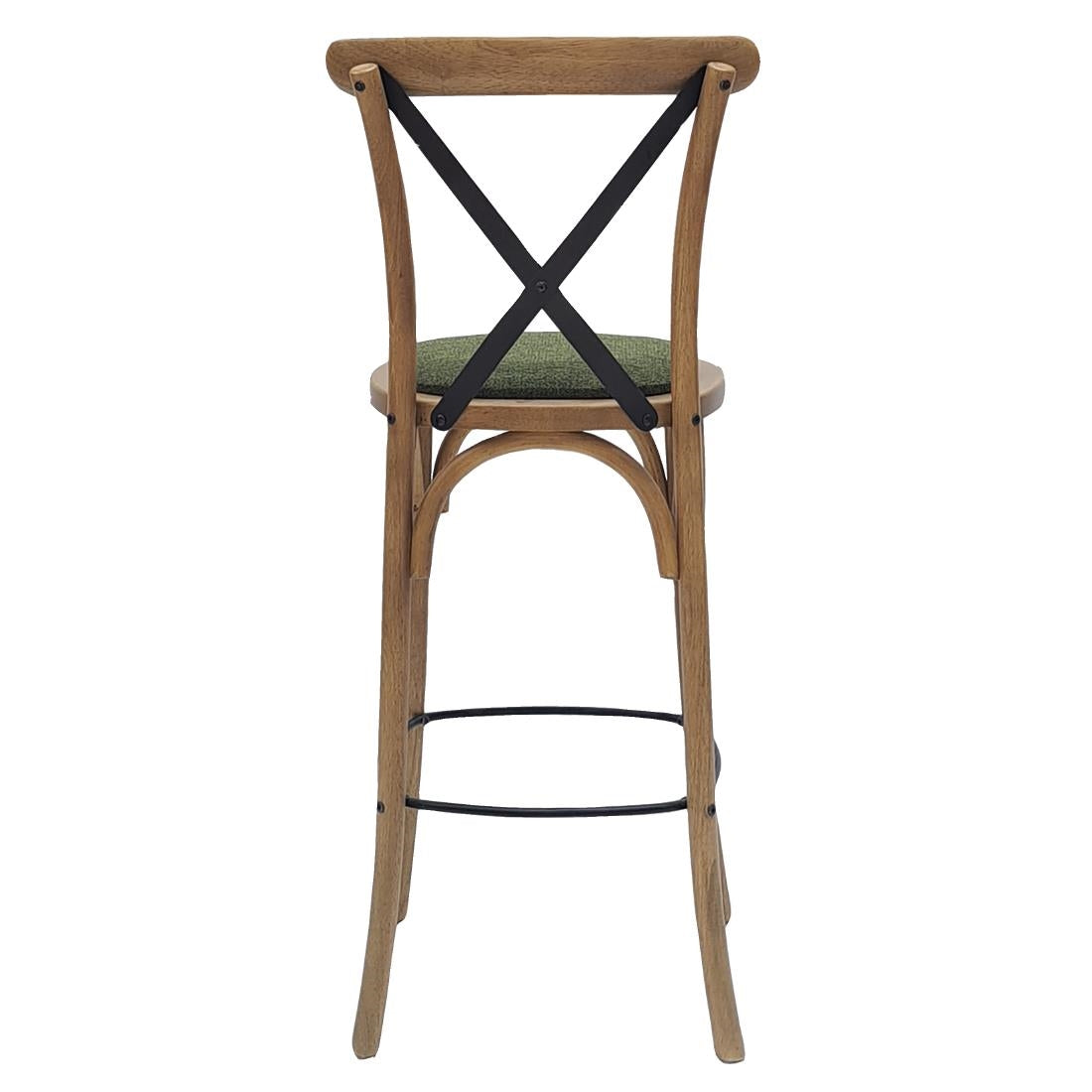 HX884 Bristol Bar Chair in Weathered Oak with Shetland Forest Seat