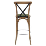 HX884 Bristol Bar Chair in Weathered Oak with Shetland Forest Seat