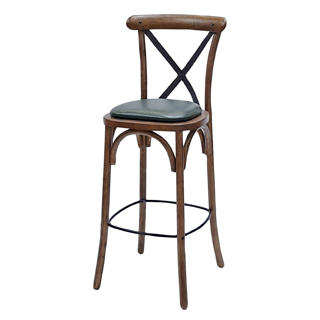HX890 Bristol Bar Chair in Vintage with Bison Cedar Seat