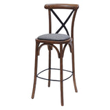 HX891 Bristol Bar Chair in Vintage with Shetland Smoke Seat