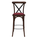 HX893 Bristol Bar Chair in Vintage with Shetland Scarlett Seat