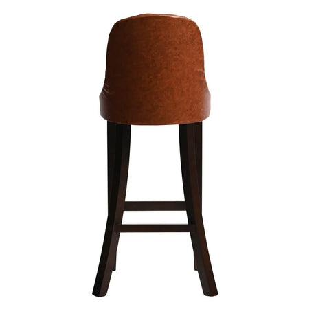 HX895 Kilsby Bar Chair in Dark Walnut with Bison Tan Seat