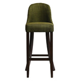 HX899 Kilsby Bar Chair in Dark Walnut with Shetland Forest Seat