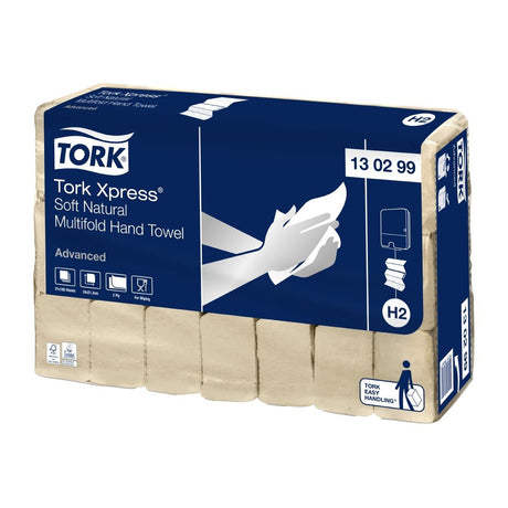 HX957 Tork Xpress Soft Natural Multi-Fold Hand Towels 2Ply (Pack of 3780)