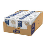 HX963 Tork Premium Linstyle 1/4 Fold Napkins White/Black 39x39cm (Pack of 700)