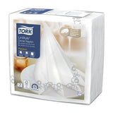 HX963 Tork Premium Linstyle 1/4 Fold Napkins White/Black 39x39cm (Pack of 700)