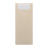 HX971 - Europochette Classic Size Cream Cutlery Pouch with White 2ply Napkin (500 pack) - JD Catering Equipments Ltd
