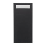 HX980 - Europochette Extra Size Black Cutlery Pouch with White Airlaid Napkin (200 pack) - JD Catering Equipments Ltd
