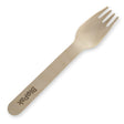 Coated Wooden Fork - 16cm - 1,000/ctn - wood - BioPak commercial catering consumable
