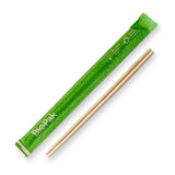 Wooden Chopsticks - Indivudually Wrapped - 21cm - 3,000/ctn - wood - BioPak commercial catering consumable