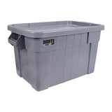 HY001 Rubbermaid Brute Tote Box Grey with Lid 53Ltr