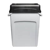 HY030 Rubbermaid Slim Jim Swing Lid Black