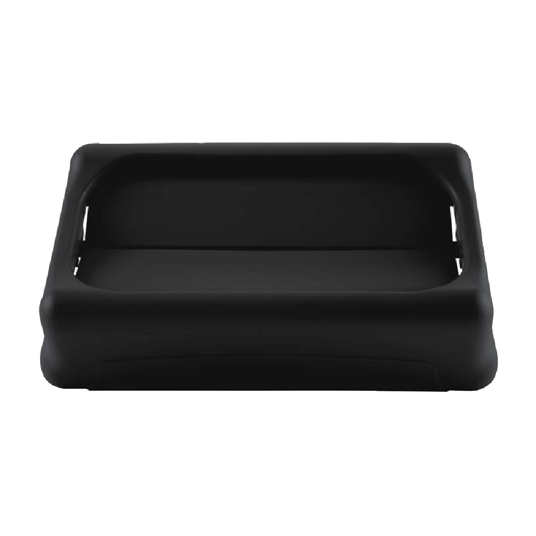 HY030 Rubbermaid Slim Jim Swing Lid Black