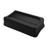 HY030 Rubbermaid Slim Jim Swing Lid Black