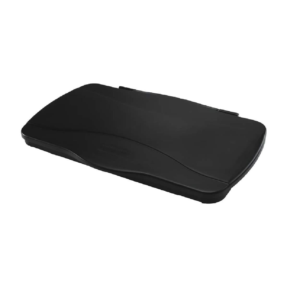 HY031 Rubbermaid Slim Jim Hinge Lid Black