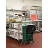 HY031 Rubbermaid Slim Jim Hinge Lid Black