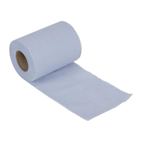 HY034 - Nisbets Essentials Centrefeed Blue Rolls 2-Ply 320 Sheets (2 pack)