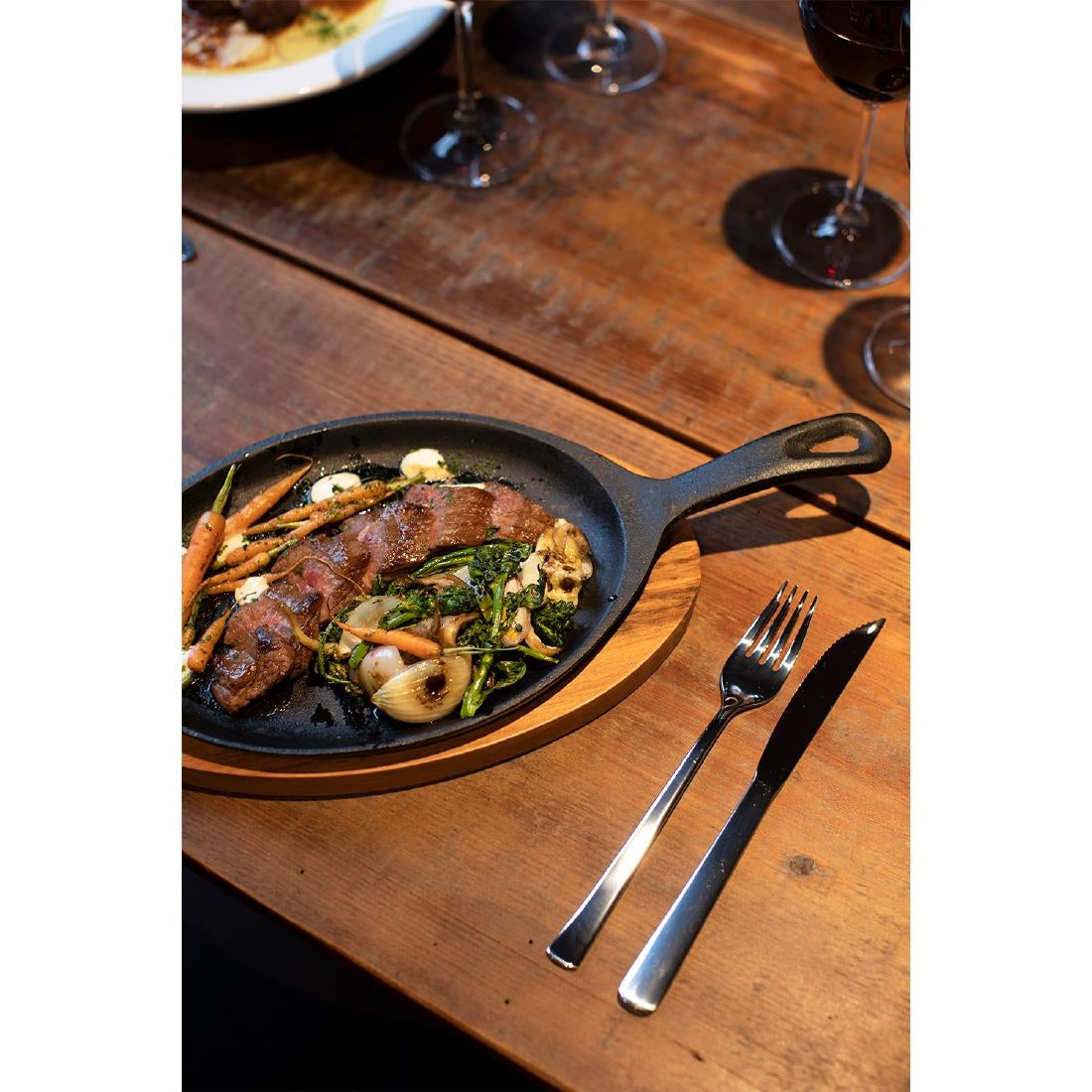 Tramontina Pre-Seasoned Cast Iron Fajita Sizzler 305x185mm