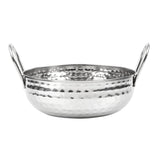 HY106 - Olympia Table Presentation Hammered Kadai Dish Stainless Steel 170mm