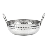 HY107 - Olympia Table Presentation Hammered Kadai Dish Stainless Steel 200mm