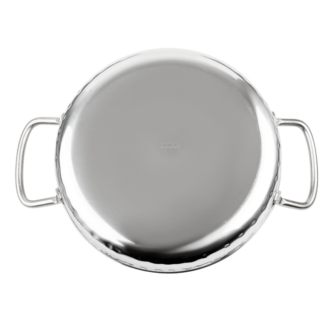 HY110 - Olympia Table Presentation Handled Dish Stainless Steel Hammered 125mm