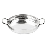 HY112 - Olympia Table Presentation Handled Dish Stainless Steel Hammered 180mm