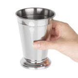 HY115 Olympia Barware Beaded Julep Cup Stainless Steel 370ml