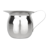 HY118 Olympia Mini Milk Jug Stainless Steel Plain 120ml (Pack of 6)