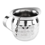 HY119 Olympia Mini Milk Jug Stainless Steel Hammered 120ml (Pack of 6)