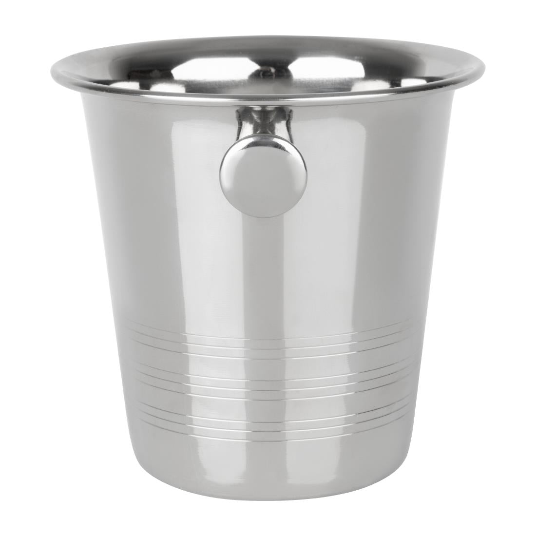 HY121 Olympia Ice Bucket with Handles and Etch Detail Stainless Steel 1050ml