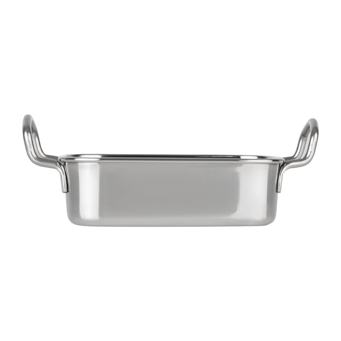 HY122 Olympia Table Presentation Rectangular Dish Stainless Steel 140x90mm