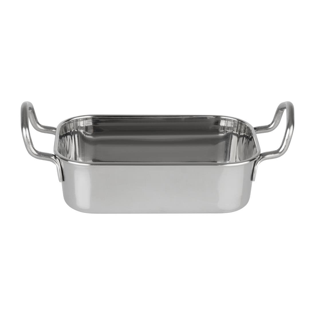 HY122 Olympia Table Presentation Rectangular Dish Stainless Steel 140x90mm