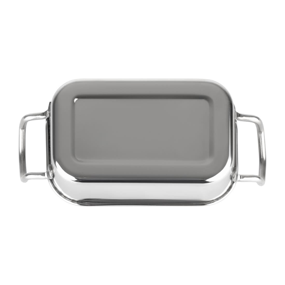 HY122 Olympia Table Presentation Rectangular Dish Stainless Steel 140x90mm