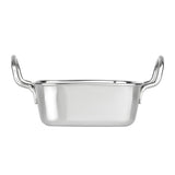 HY123 Olympia Table Presentation Square Dish Stainless Steel 115x115mm