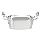 HY123 Olympia Table Presentation Square Dish Stainless Steel 115x115mm