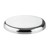 HY125 Olympia Hammered Stainless Steel Round Tray 320x35mm