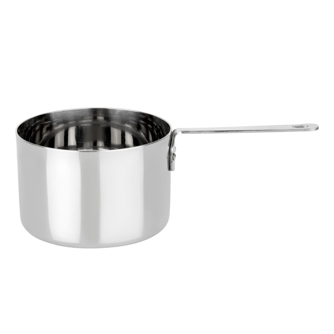 HY132 Olympia Table Presentation Mini Sauce Pan Stainless Steel 90x60mm