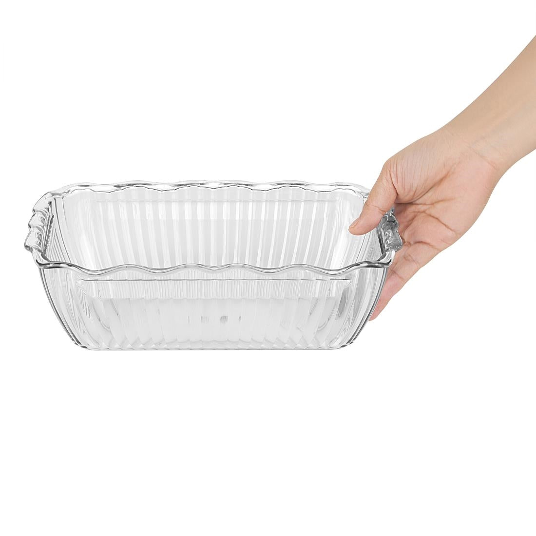 HY136 Olympia Kristallon Medium Salad Crock - Clear
