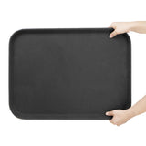 HY138 Olympia Kristallon Rectangular Tray Black Anti-Slip Fibreglass 405x560mm