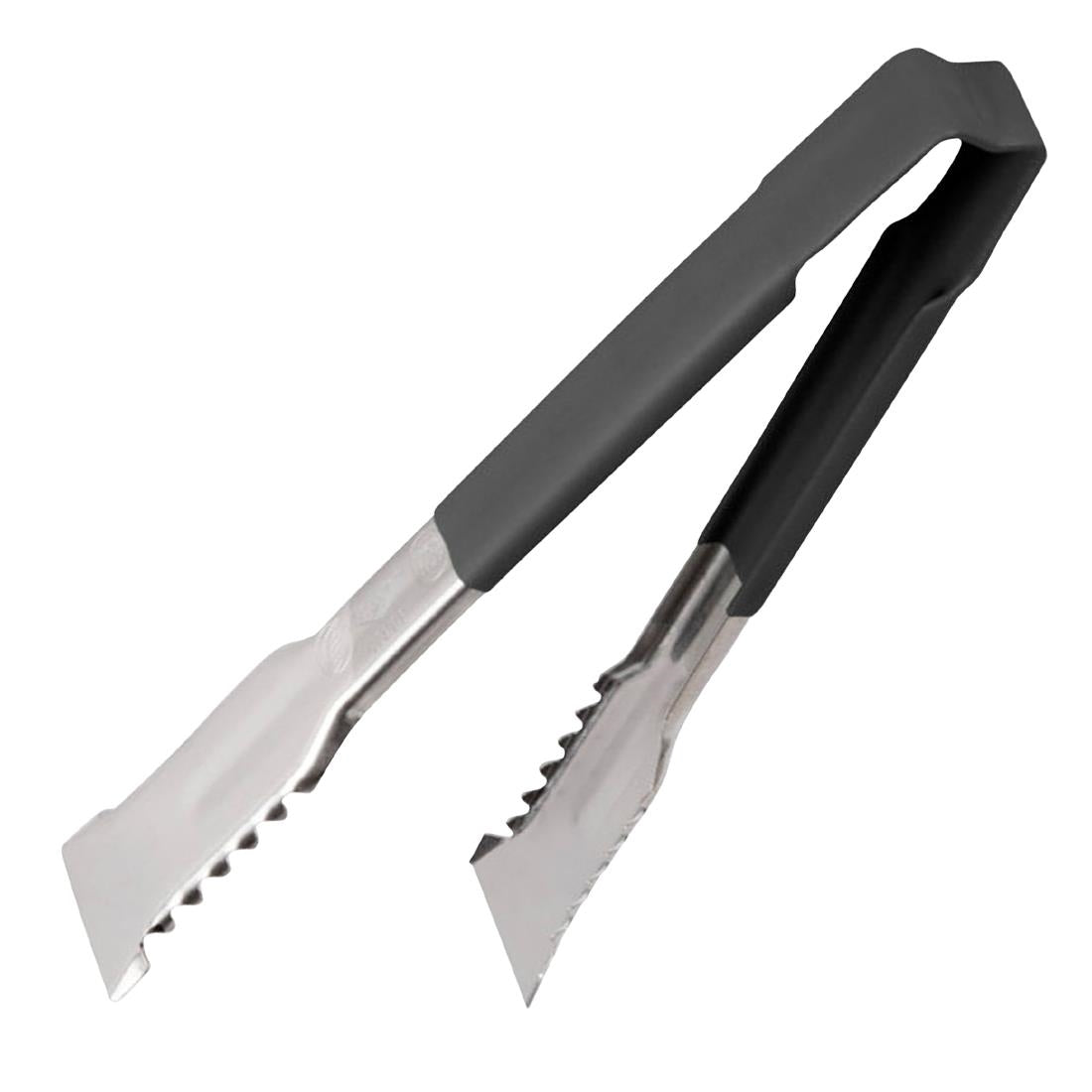 HY158 Vollrath Versagrip Tongs Flat Black 9.5''