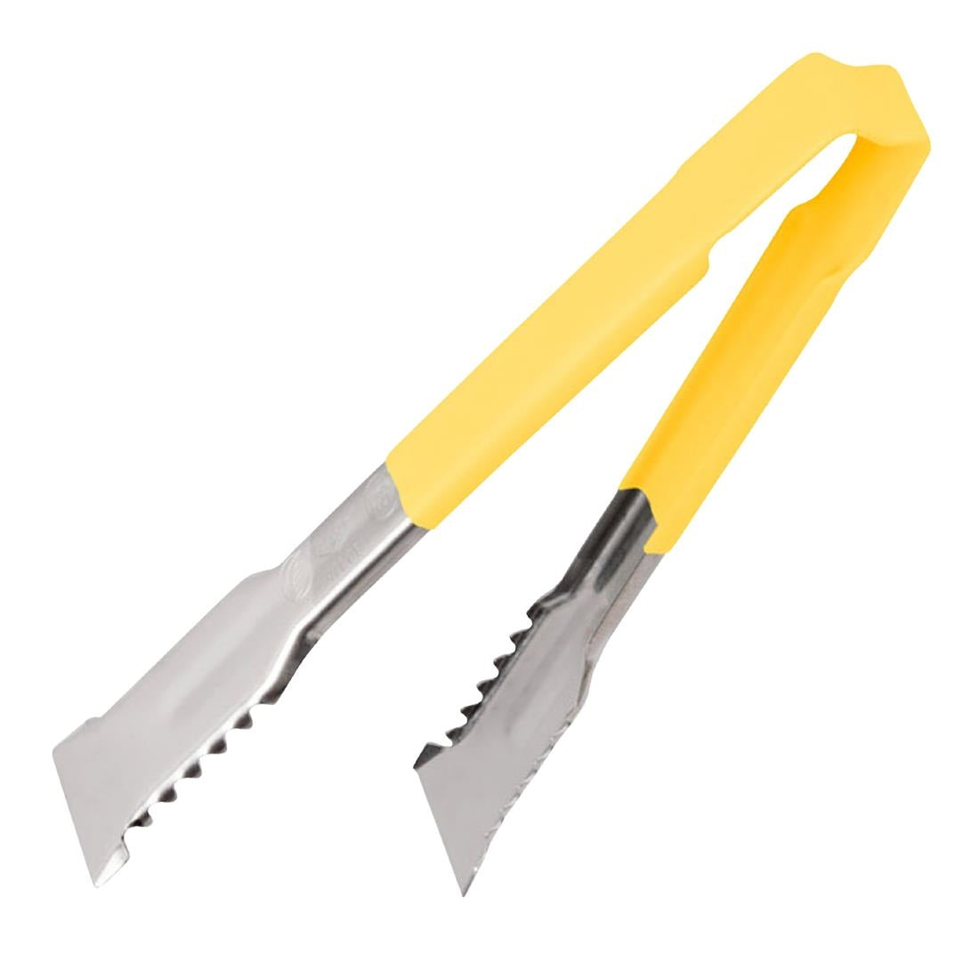 HY164 Vollrath Versagrip Tongs Flat Yellow 9.5''