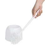 HY187 - Nisbets Essentials Round Toilet Brush & Holder - White