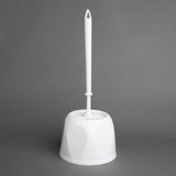 HY187 - Nisbets Essentials Round Toilet Brush & Holder - White