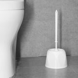 HY187 - Nisbets Essentials Round Toilet Brush & Holder - White