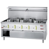 HY192 Diamond 5 Burner Wok Stove with Water Curtain - JD Catering Equipments Ltd